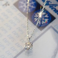 *附證書* 鉑金PT10分/20分/30分鑽石項鍊/頸鍊 六爪真鑽 八心八箭