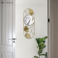 Devoko Nordic Wall Mirror Wall Sculptures Decorative Hanging wall Mirror Wall mirror