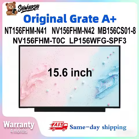 Original New A+ 15.6 inch Laptop Slim Lcd Screen Monitor Panel NT156FHM N41 NV156FHM N42 MB156CS01 8