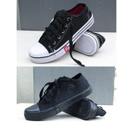 M Star Kasut Kain Hitam Lelaki Kasut Kerja Men Canvas Casual Working Black Shoes