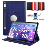 Rotating Case For Lenovo XiaoXin Pad Pro 11.2 inch P11 Pro Gen 2 TB-132FU 2022 PU Leather Shell Tabl