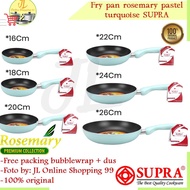 New Non-Stick pan supra fry pan rosemary 16/18/20/22/24/26cm/frying pan pastel series Turquoise 06O