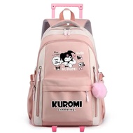 Kuromi trolley children's backpack kuromi bags backpack children's school bag suitcase backpack kuro