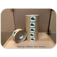 (GASKEUN) Gummed Tape / Lakban Air. Ukuran: ( 48 mm x 82 Yards )