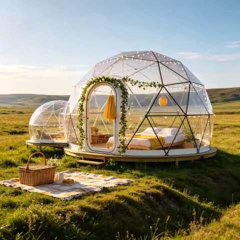 Outdoor Igloo Dome Bubble Tent / Inflatable Transparent Bubble House/ Inflatable Hotel Lodge Tent fo