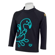 ARENA JUNIOR TOUGHSUIT BASIC ARENA KUN LONG SLEEVE SUN PROTECTION TOP - BLACK