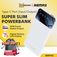 REMAX Powerbank 10000mAh 22.5W Fast Charging USB Type C Output Slim Power bank Flight Safe MDRPP502