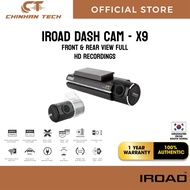 IROAD X9 32GB DASH CAM FRONT & REAR VIEW FULL HD RECORDINGS.