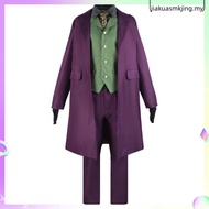 Gotham Joker Cosplay Suit Batman Dark Knight Heath Ledger Dress Suit 1121t
