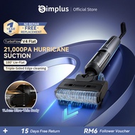 Simplus Wet & Dry Floor Washer丨21,000Pa Suction Power丨180° Flat Lying丨 55℃ Hot Air 丨11.6cm Ultra-Thi