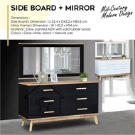 SIDEBOARD 5FT / STORAGE CABINET SCANDINAVIAN DESIGN/BUFFET HUTCH/STORAGE CABINET/DRAWER CABINET/CHES