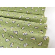 [Fabric] 45cm x 110cm FCF1664 Cute Green Piglet Japan Cotton Fabric