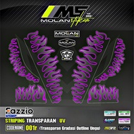 UNGU Decal Sticker Striping Variation Transparent Uv Fazzio Api Fazzio Justin Bieber Fazzio JB Yamah