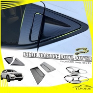 For 2015 - 2021 Honda HR-V HRV Door Handle Cover Vezel Door Bowl Cover ABS Carbon Fiber Pattern Protector Exterior Accessories