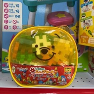 日本學研Gakken block Winnie the Pooh 小熊維尼積木收納袋