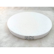 10x1” Polyform Round / Gabus Bulat / Round Polystyrene Form /Pc