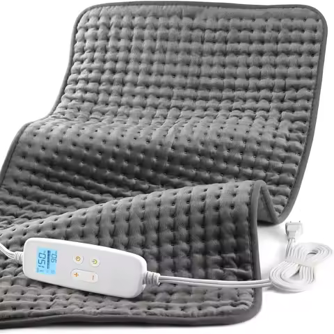 HSA FSA Approved Large Heating Pad 17x33, 10ft Cord Auto Off, for Neck Shoulder Period Cramps