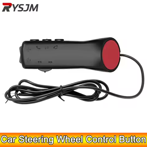 AD Car Steering Wheel Control Button 7 Key for Car Radio DVD GPS Multimedia Navigation Head Unit Rem