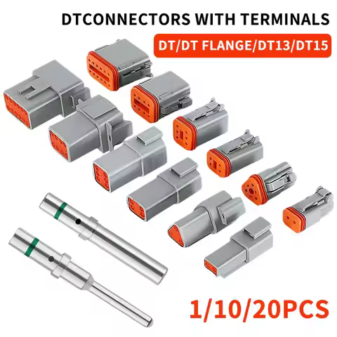 1/10/20 Sets DEUTSCH Connector DT/DTM/DTP/DT15/DT13 deutch connector male DT06-2S waterproof connect