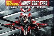 Decals Sticker Motorcycle Decals for Honda Beat 110 Carburator type043