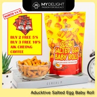 Fresh Stock ADUCKTIVE Salted Egg Baby Roll Mini Popia Ranggup Cornflakes Snack SG Ready Stock MyDelight OYU Fish Skin Similar Irvins