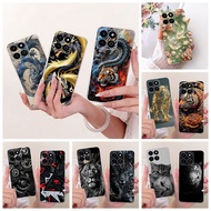 Casing For Honor X7c 4G 5G Case ALT-LX2 ALT-NX1 Play 9T 200 Smart Luxury Dragon Cool Tiger Leoprd An
