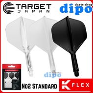 TARGET K-FLEX 【 No.2 Standard 】Hard Material Darts Flight - TARGET Darts Flight