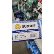 Suntuf Blue white canvas