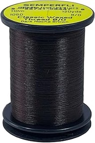 TIEMCO C Waxed Thread 332.8 ft (110 m) 8/0 DK Mocha Brown
