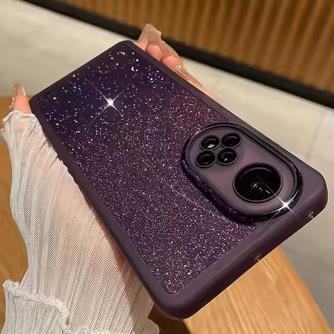 Honor50 Case,Luxury Glitter Lens Protection Phone Case For Honor 50 60 SE 70 90 V20 V30 Magic 4 5 Li