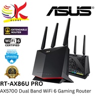 ASUS RT-AX86U PRO AX5700 DUAL BAND WIFI 6 GAMING ROUTER WITH 2.5G PORT, GAMING PORT, MOBILE GAME MOD