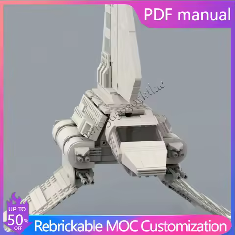 970 pcs Moc Space War Imperial Lambda-class Shuttle 75094 Modification Building Block Creative DIY A