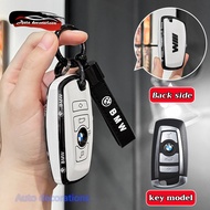 BMW smart remote key cover 4buttons For BMW x1/x3/x5/1series/3series/5series/7series Key case White 