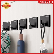 VERYAO Bathroom kitchen 304 stainless steel hook 3M sticker hook punch-free installation