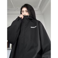 MigratelMate Storm Jacket สำหรับทั้งหญิงและชายหลวมฤดูใบไม้ผลิเสื้อโค้ตลำลอง Ins แจ็คเก็ตกันลมกลางแจ้