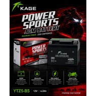 KAGE AGM Technology Sealed Motorcycle BATTERY YTZ5S GTZ5 YTX4 LC135 V2-V7 EX5NOSTARTER KRISS(NO STAR