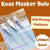 KUAS MASKER WAJAH BENING BULU FACE MASK BRUSH ALAT SET PEEL OFF MUD POWDER BUBUK MUGWORT  bukan lea 