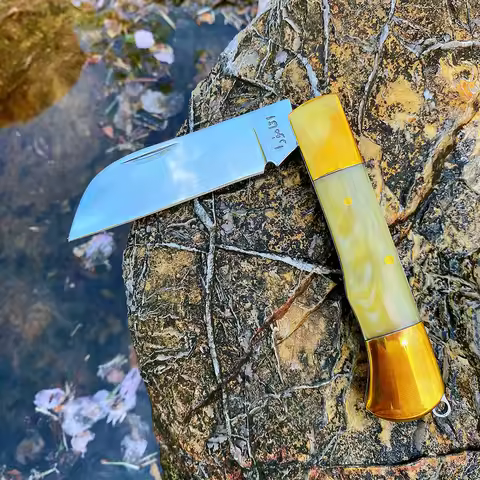 Watchman Trapper Knives Pocket Small Blades Slip Joint Folding Knife Classic Bone Grips Mirror Finis