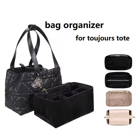 Bag Organizer Insert For Dior Toujours Horizontal Tote BAG Organiser Divider Shaper Suede Felt Inner