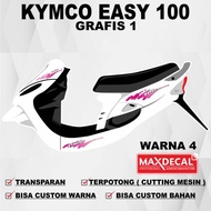 Stiker Kymco Easy 100 / Striping Kymco Easy 100 / Sticker Striping Decal Kymco Easy 100 grafis 1