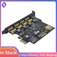 USB 3.2 PCIE Expansion Card PCIE 1X to USB 3.2 TYPE-C USB 3.2 Gen1 Adapter Multiplier USB3.2 PCI E C