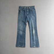 < White Wood 11 > VINTAGE LEVIS 517 DENIM American Made Light Blue Destruction Boot Type Trousers