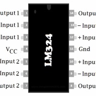 Lm324n LM324 LM324P LM 324 IC Dip-14 Quad Opamp Audio Low Power