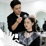 LOOKSHOW 4pcs/bag Disposable Hair Styling Set Set for Perming Dyeing Hair Tools Shower Cap Ear Tips 