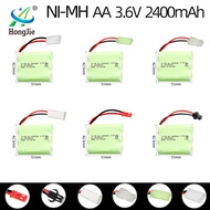Ni‑MH AA 2400mAh 3.6V Rechargeable Battery Pack – Multiple Plugs, for RC Cars & Electric Toys Size: 