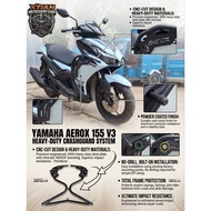 YAMAHA AEROX V3 2025 CRASHGUARD FULL DESIGN WITH CNC DESIGN (POWDER COATED)