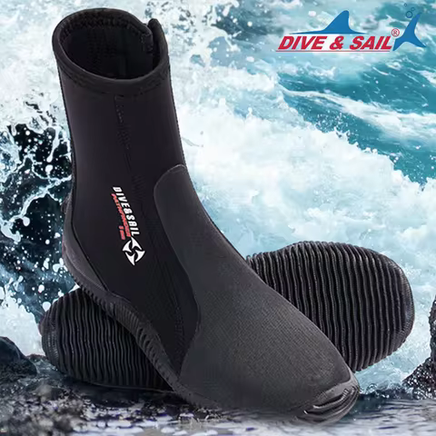 Neoprene Diving Boots Surfing Snorkeling Diving Boots Anti-Slip 5mm Swim Beach Boots for Diving Snor