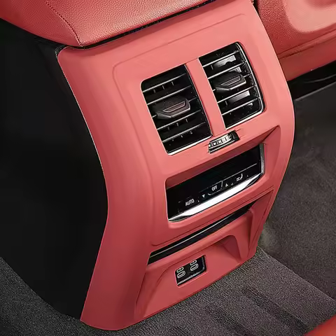 For BMW 3 Series 5 Series i3 i5 520i eDrive40 Rear Seat Protector Cover, Air Vent AC Cover Decor Mod