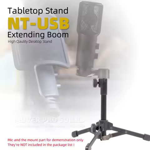 Adjustable Tabletop Mic Boom Holder For RODE NT-USB NTUSB Table Mike Desk Tripod Mount Extending Des