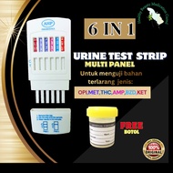 AHP-6 in 1 (AMP,OPI,THC,KET,BZD,MET)|urine Test Strip Multi Panel Rapid Screening Kit|lulus kkm | Re